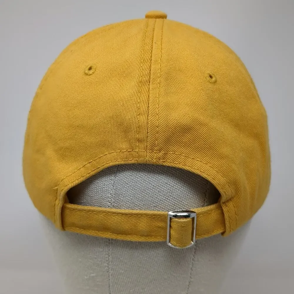 Mad Engine Baseball Cap Yellow One Size Cotton Slideback Embroidered Rainbow Hat